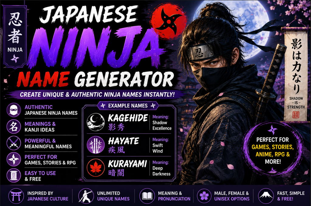 Japanese Ninja Name Generator